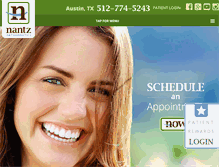 Tablet Screenshot of nantzorthodontics.com